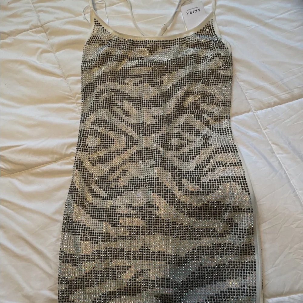NWT AKIRA STUDDED DRESS SZ SMALL